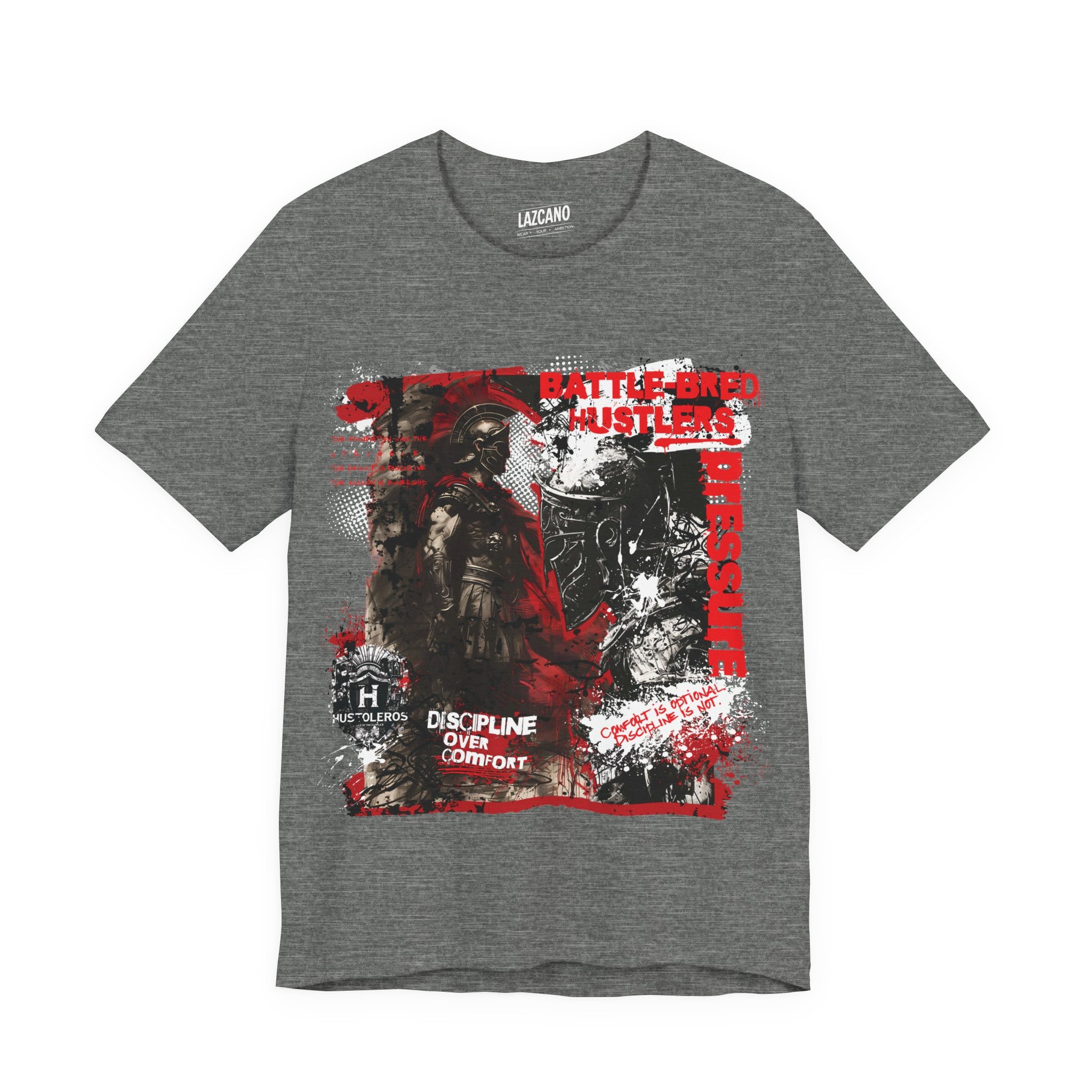 Discipline Over Comfort Tee: Hustoleros Edition – Battle-Bred Hustlers