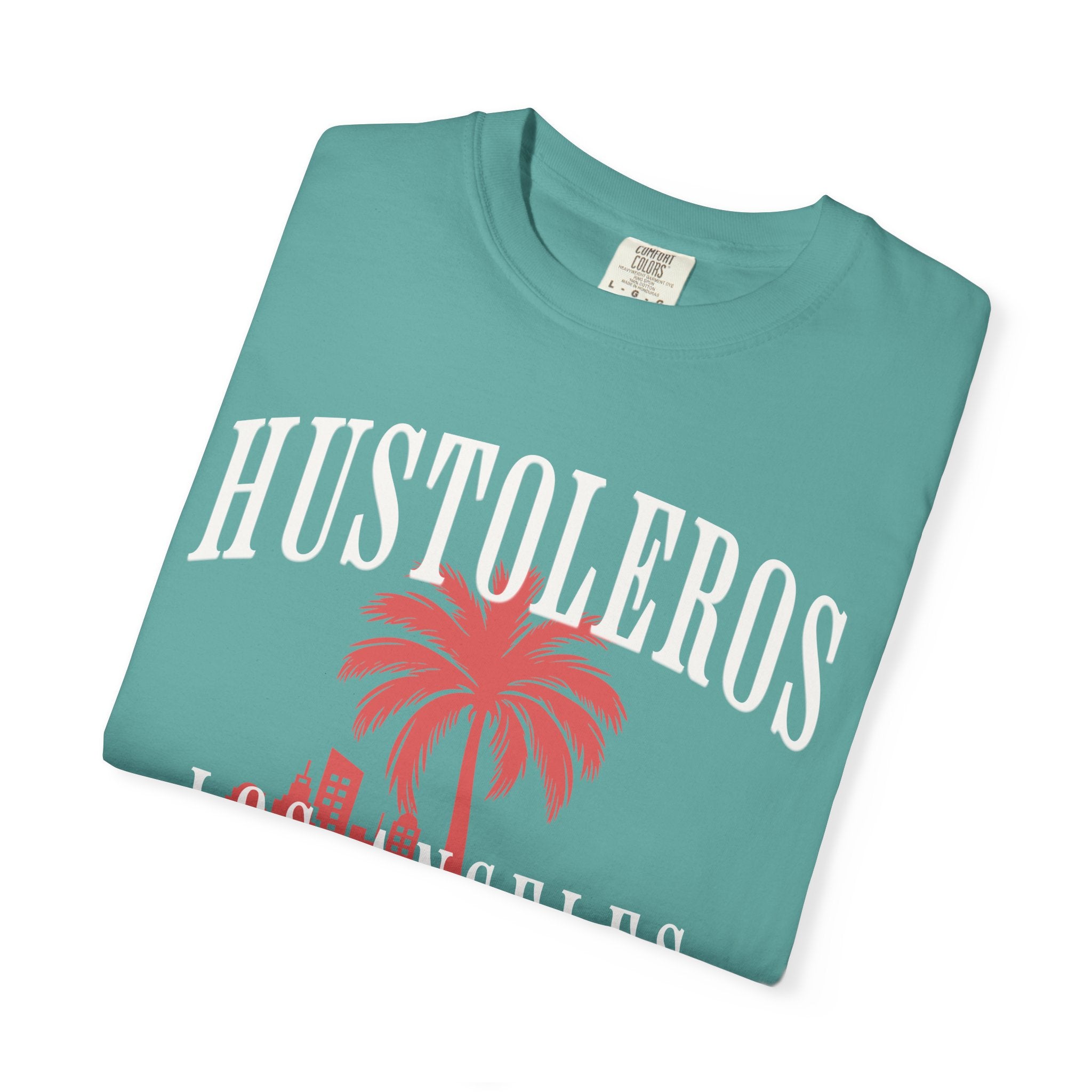 Hustoleros Los Angeles T-Shirt — Vintage Palm Graphic Tee (Est. MCMLXXXII)