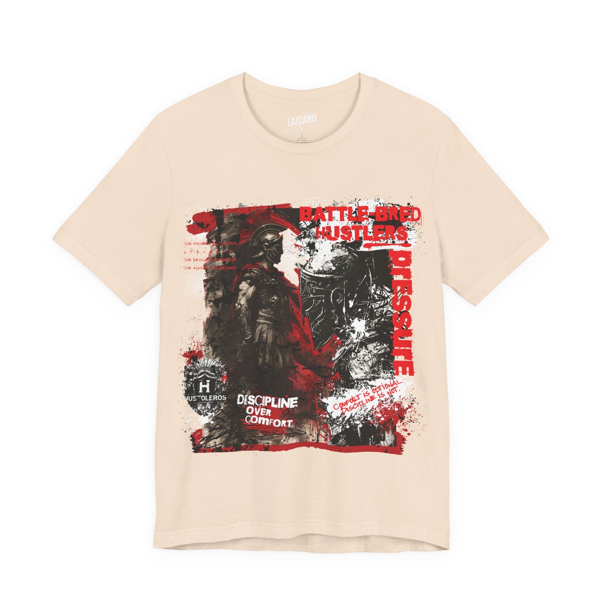 Discipline Over Comfort Tee: Hustoleros Edition – Battle-Bred Hustlers