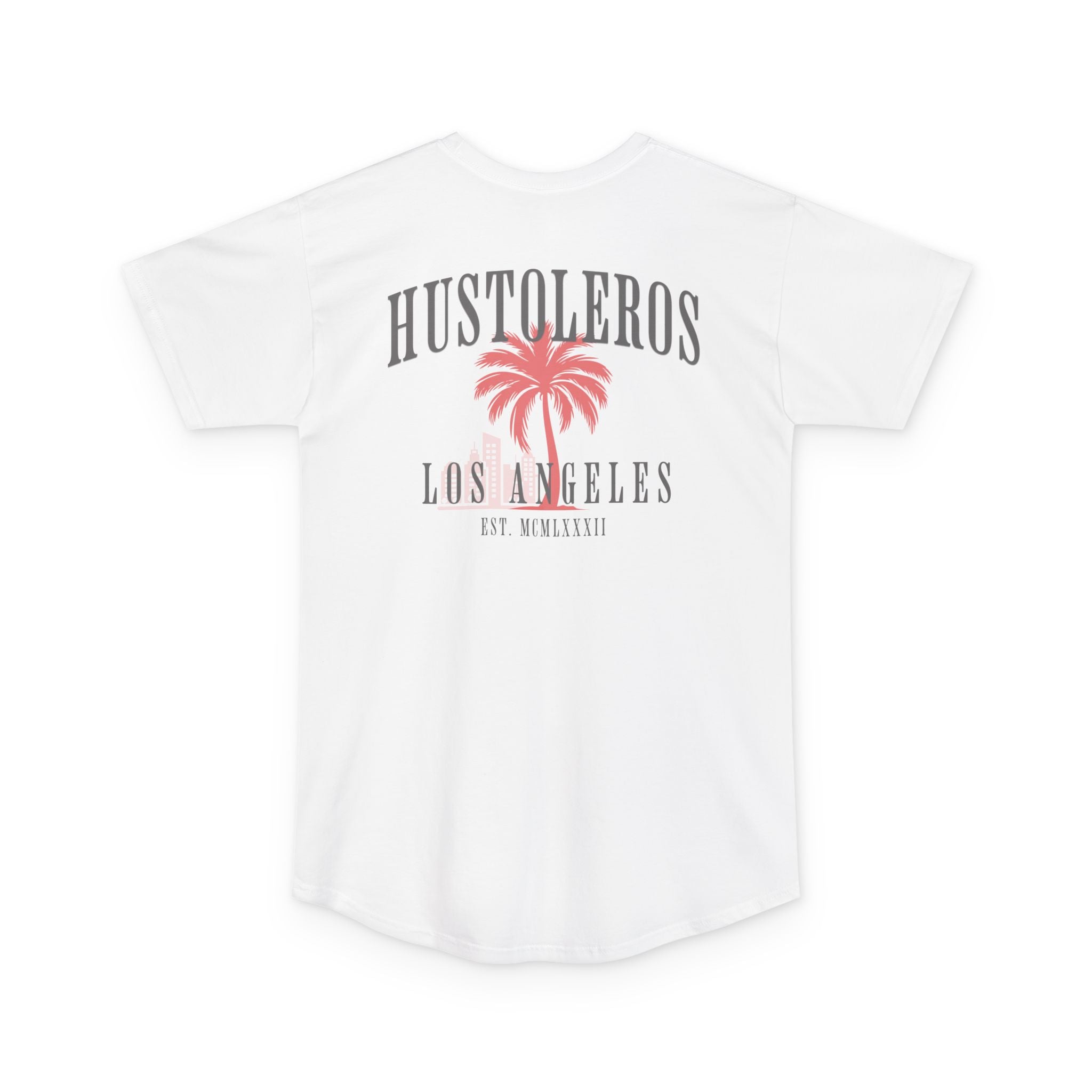 Hustoleros Los Angeles Palm Tee — Longline Urban T‑Shirt