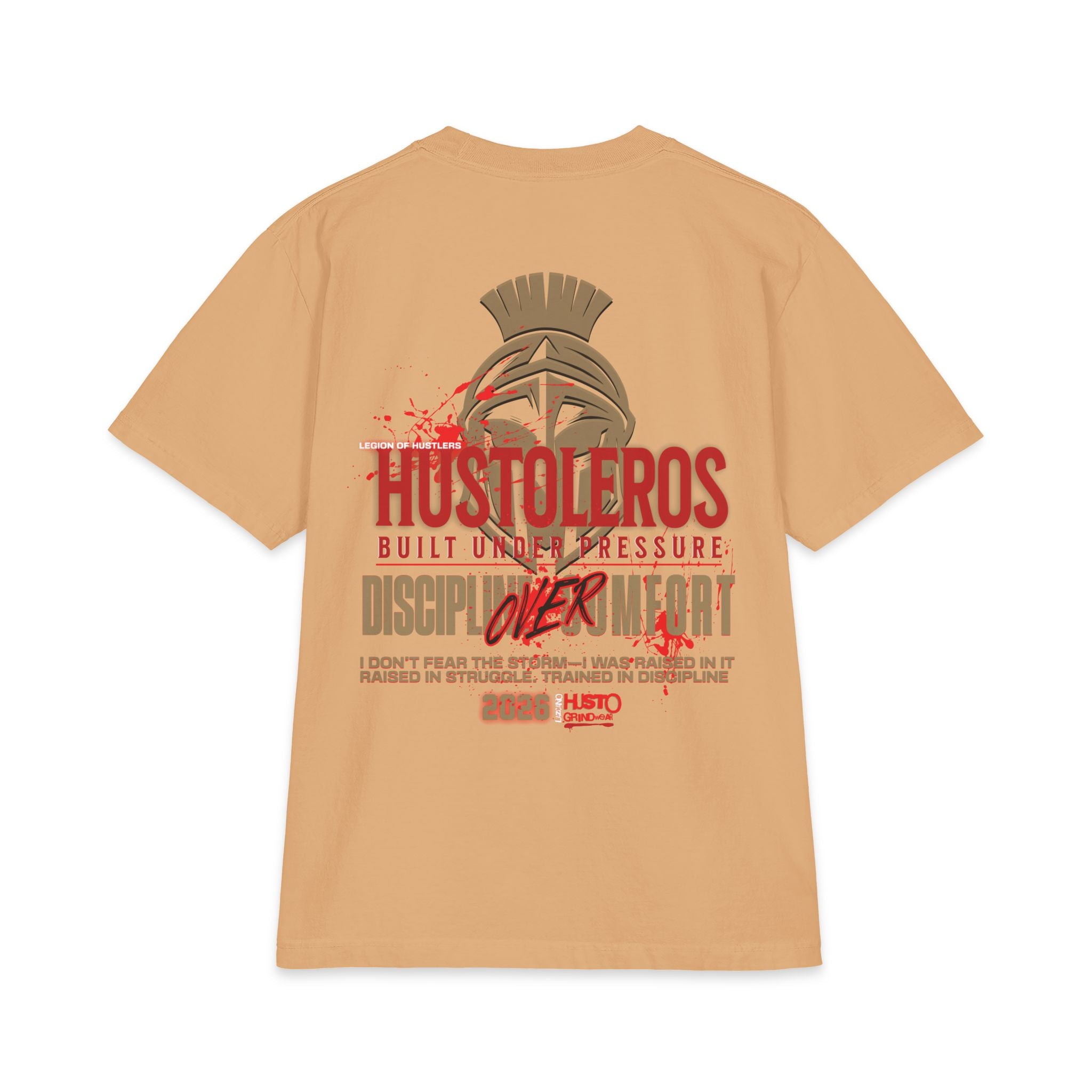 Discipline Over Comfort Tee: Hustoleros Edition