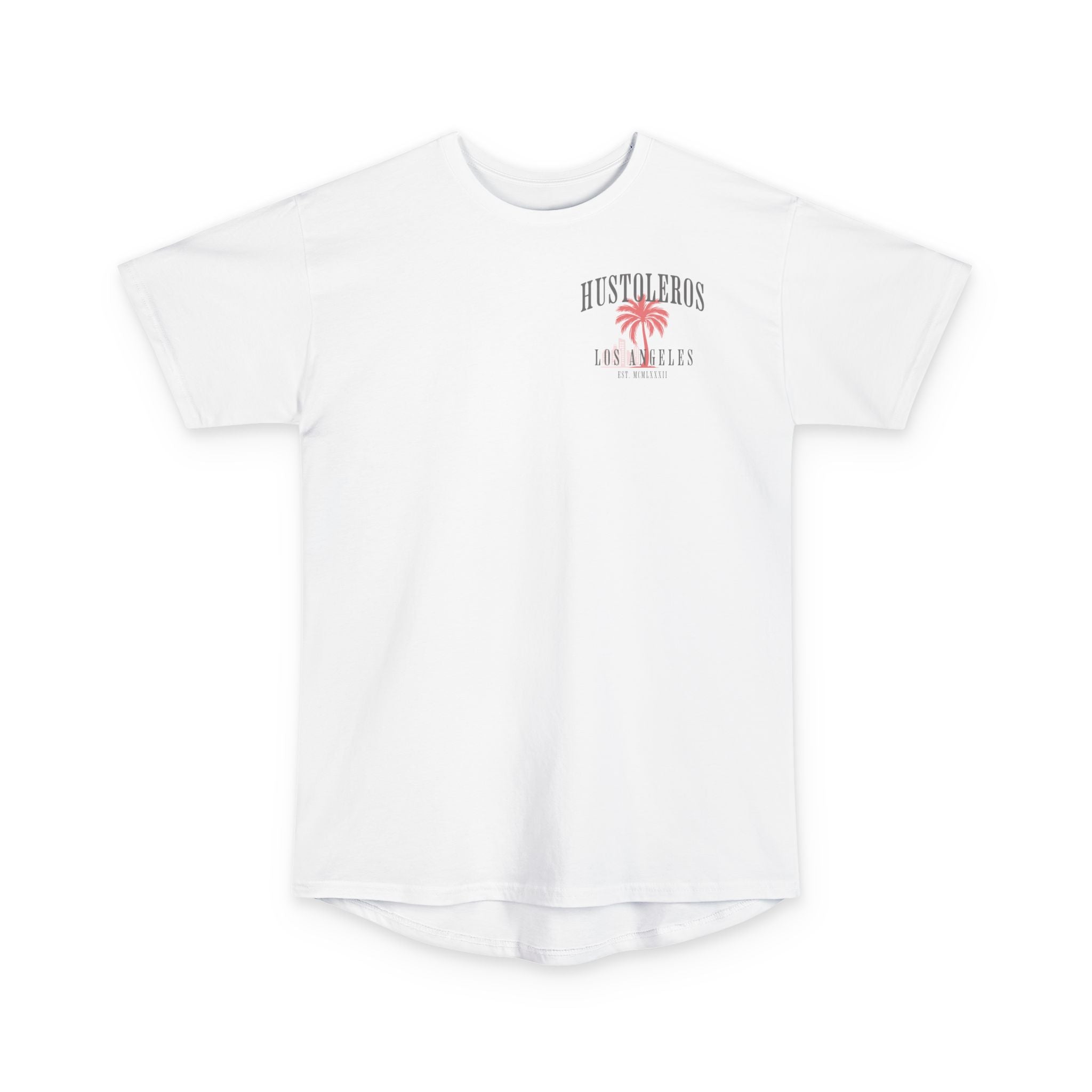 Hustoleros Los Angeles Palm Tee — Longline Urban T‑Shirt