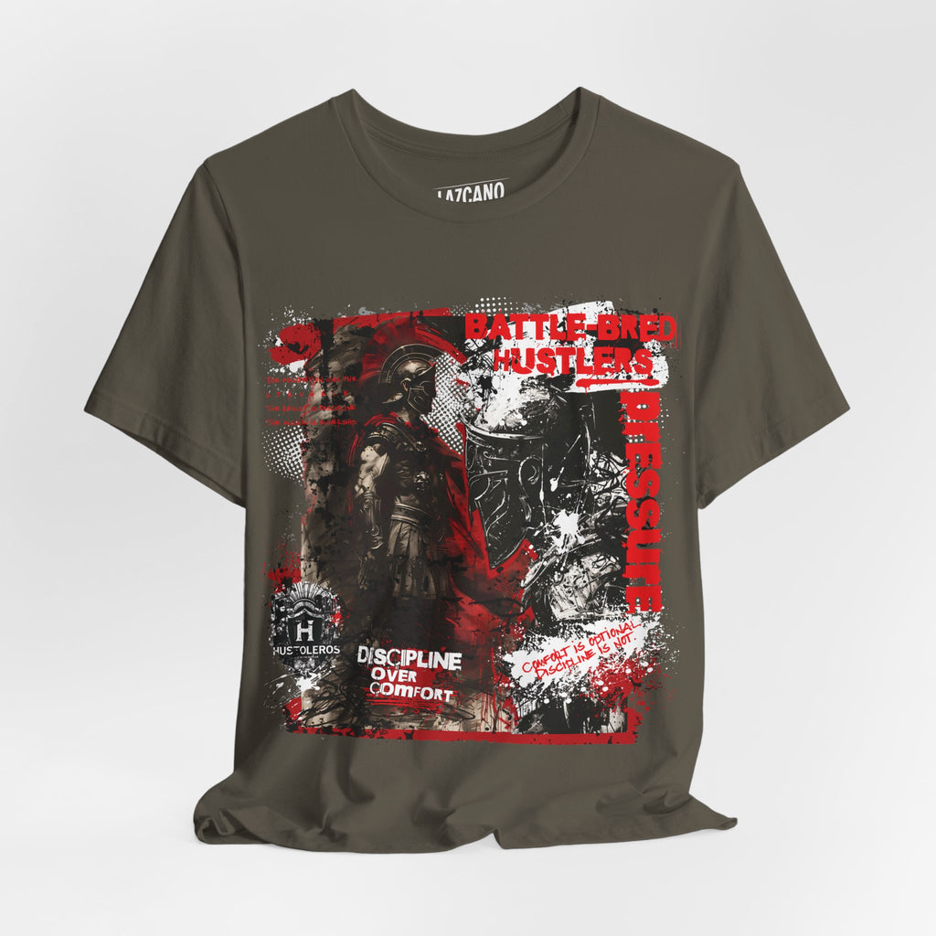 Discipline Over Comfort Tee: Hustoleros Edition – Battle-Bred Hustlers