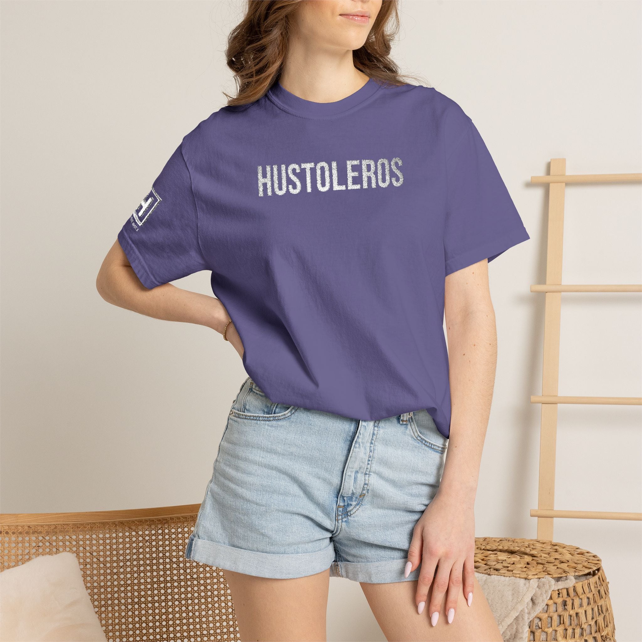 Hustleros Vintage Embroidery Tee