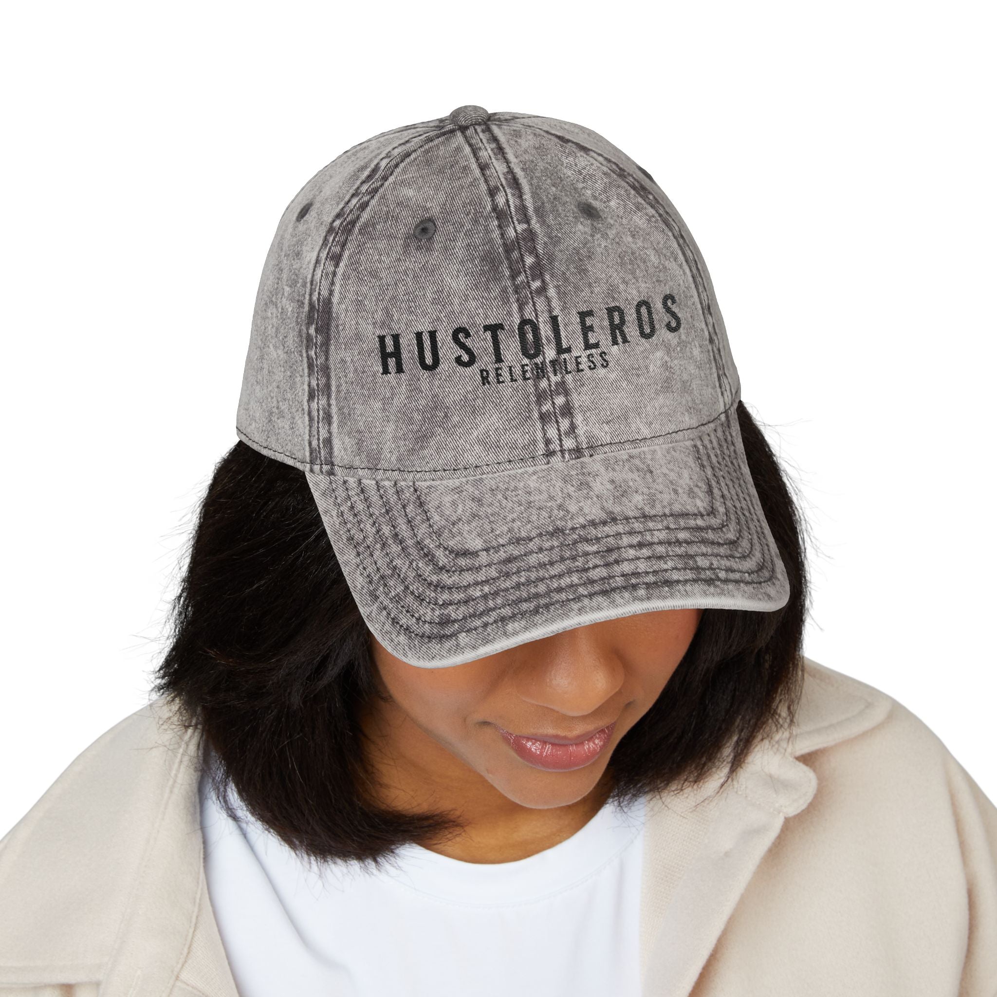 Hustoleros VintageDistressed Embroidered Cap