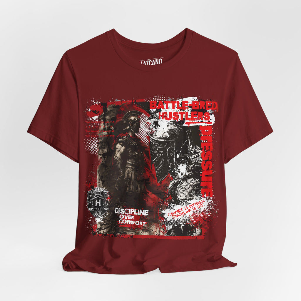 Discipline Over Comfort Tee: Hustoleros Edition – Battle-Bred Hustlers
