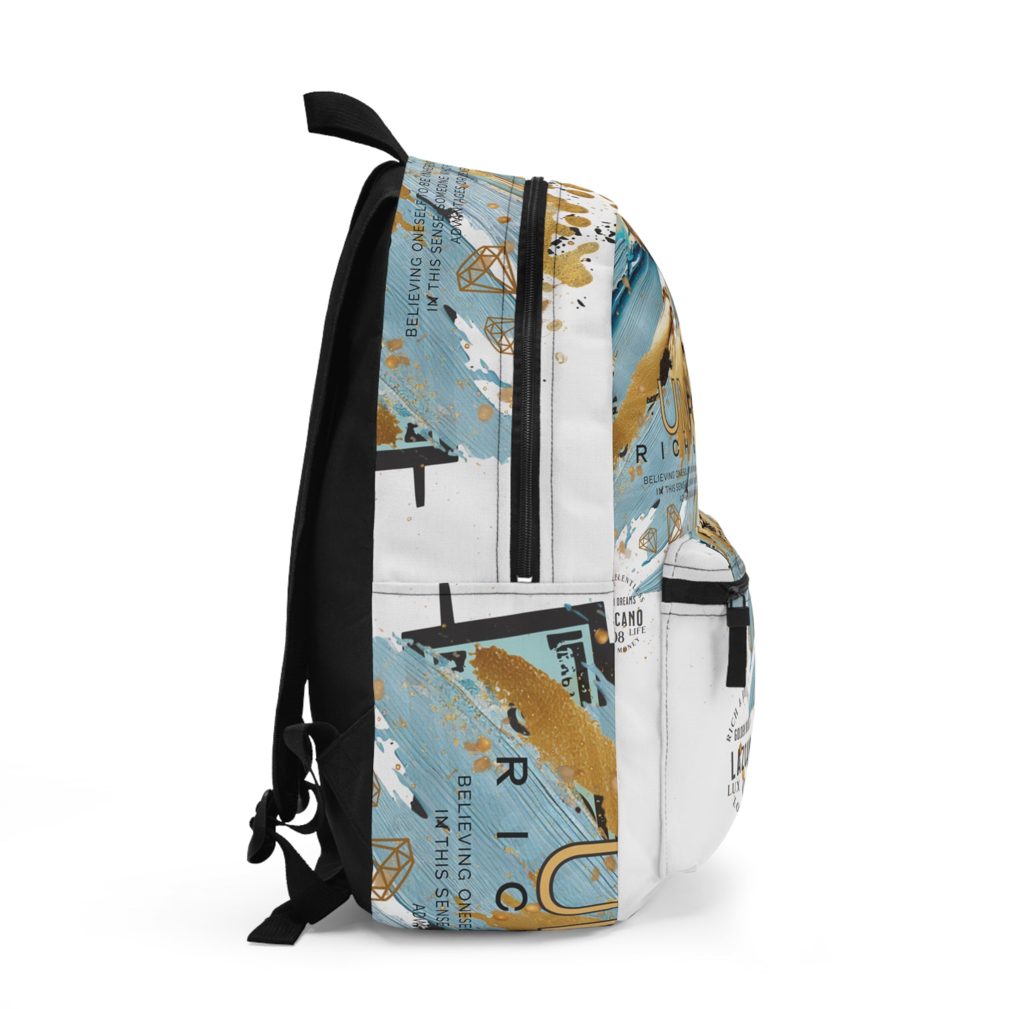 Entitled – Because I Earned It Backpack (White)