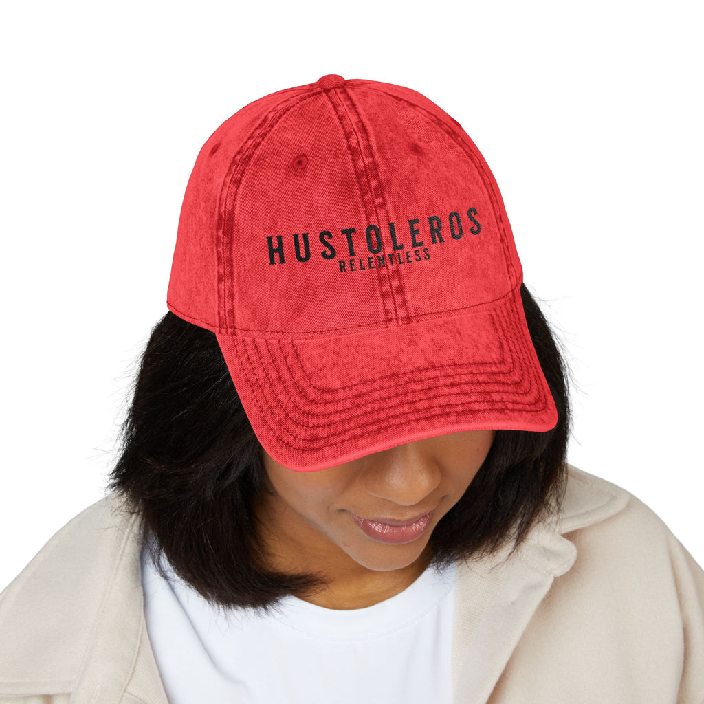 Hustoleros VintageDistressed Embroidered Cap