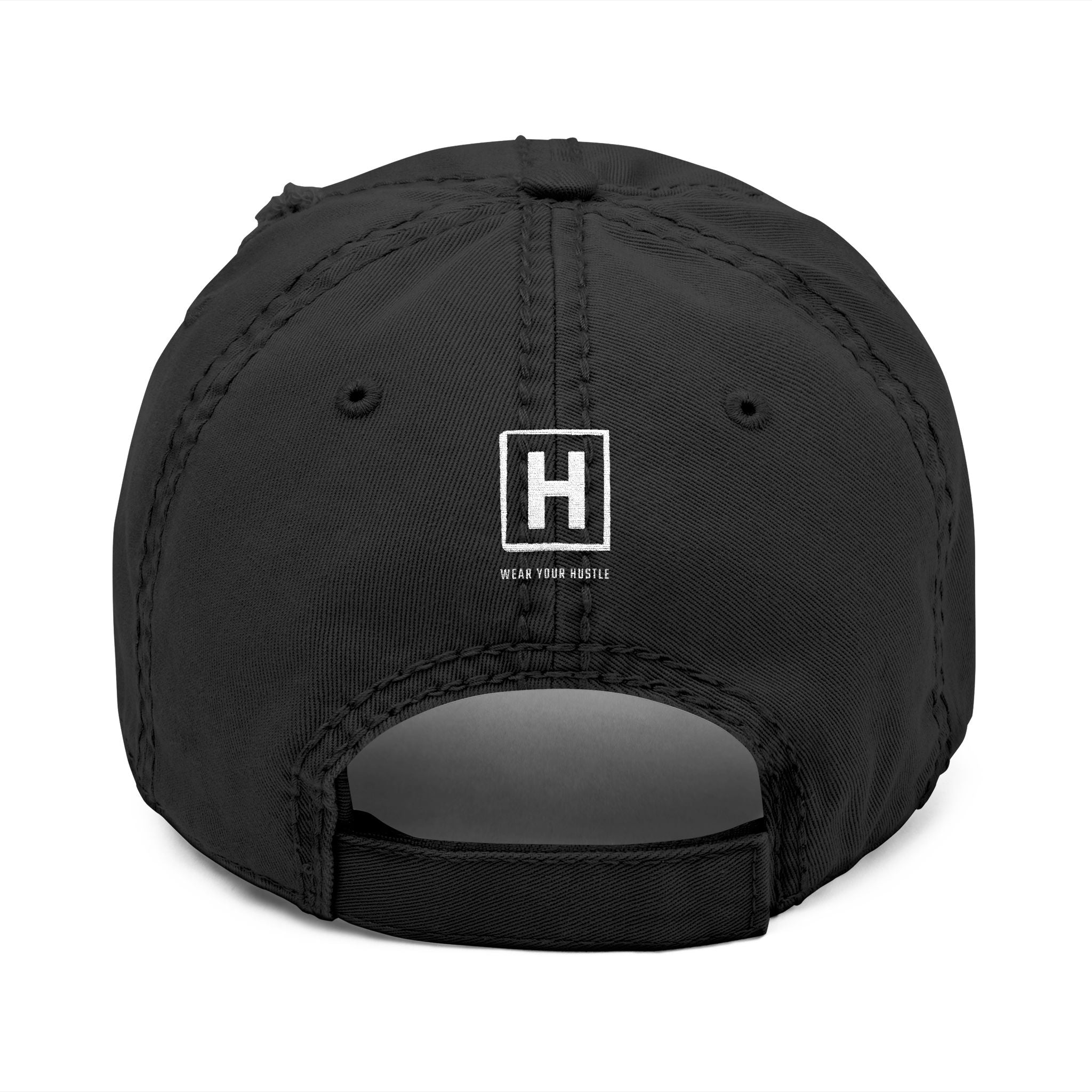 Hustoleros 'Relentless' Distressed Dad Hat - Embroidered Streetwear Cap