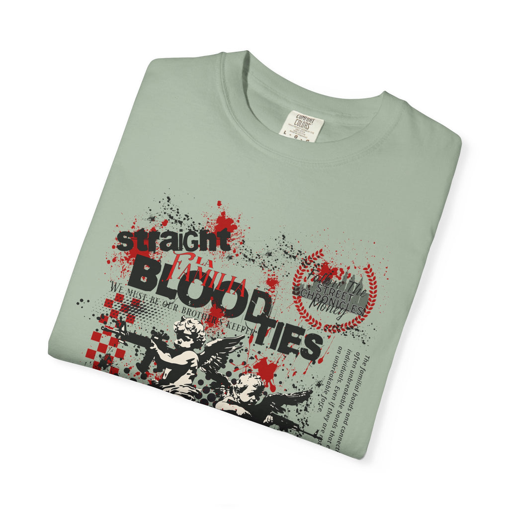 Graphic T-Shirt — 'Blood Ties But Our Head Moves' Punk Grunge Tee