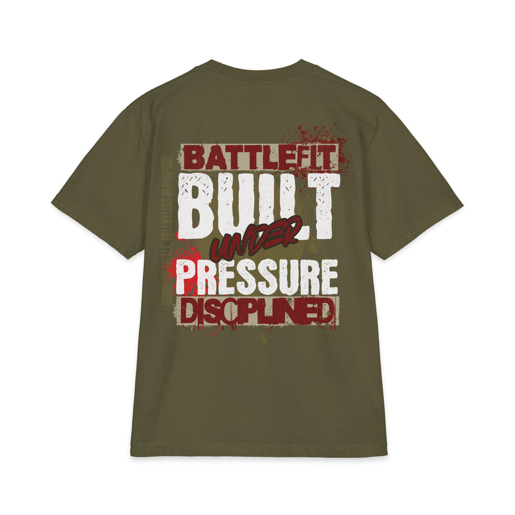 Built Under Pressure Graphic T-Shirt — "Built Under Pressure" Military-Inspired Discipline Tee