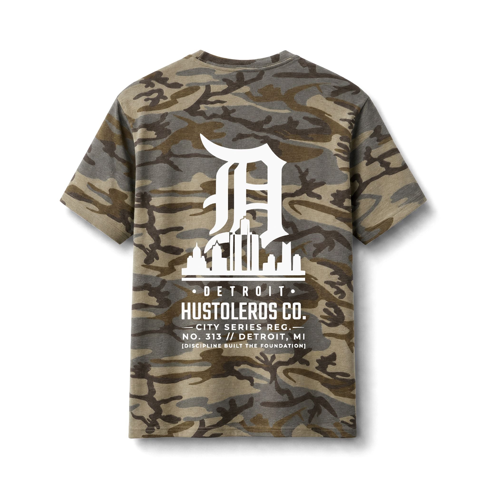 Detroit Hustleros Camo Tee