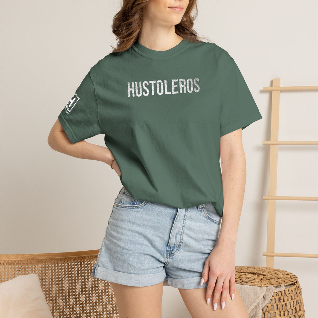 Hustleros Vintage Embroidery Tee