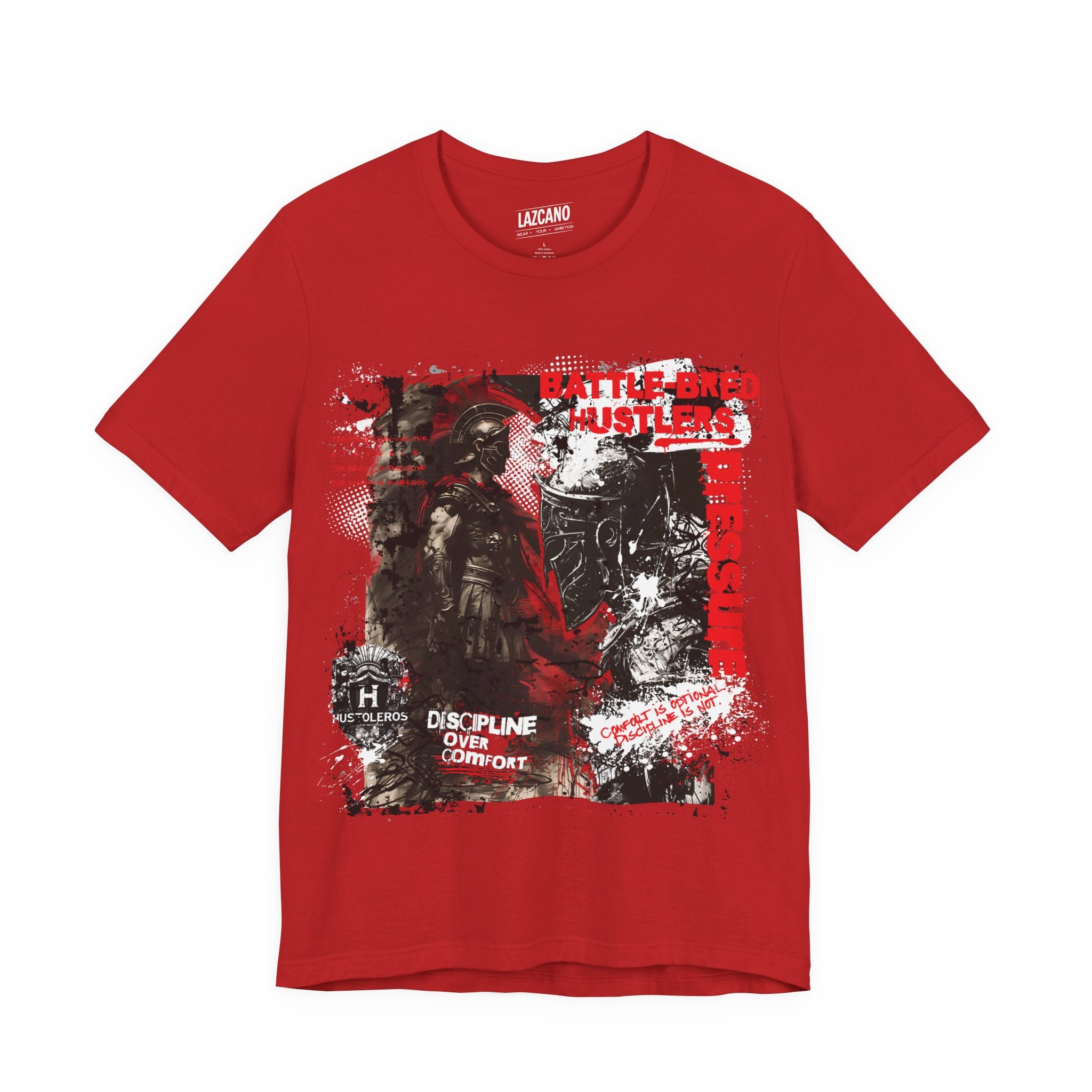 Discipline Over Comfort Tee: Hustoleros Edition – Battle-Bred Hustlers