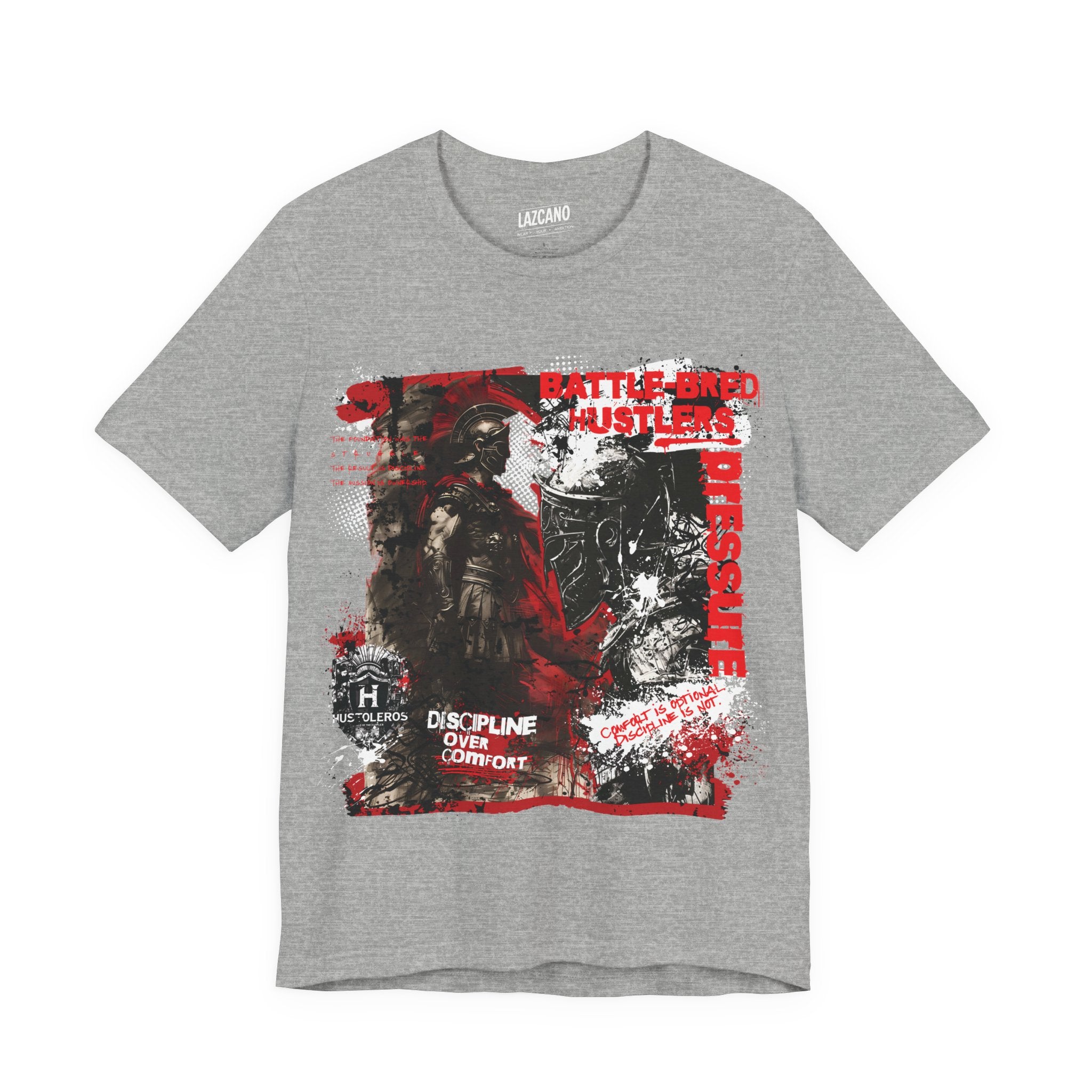 Discipline Over Comfort Tee: Hustoleros Edition – Battle-Bred Hustlers