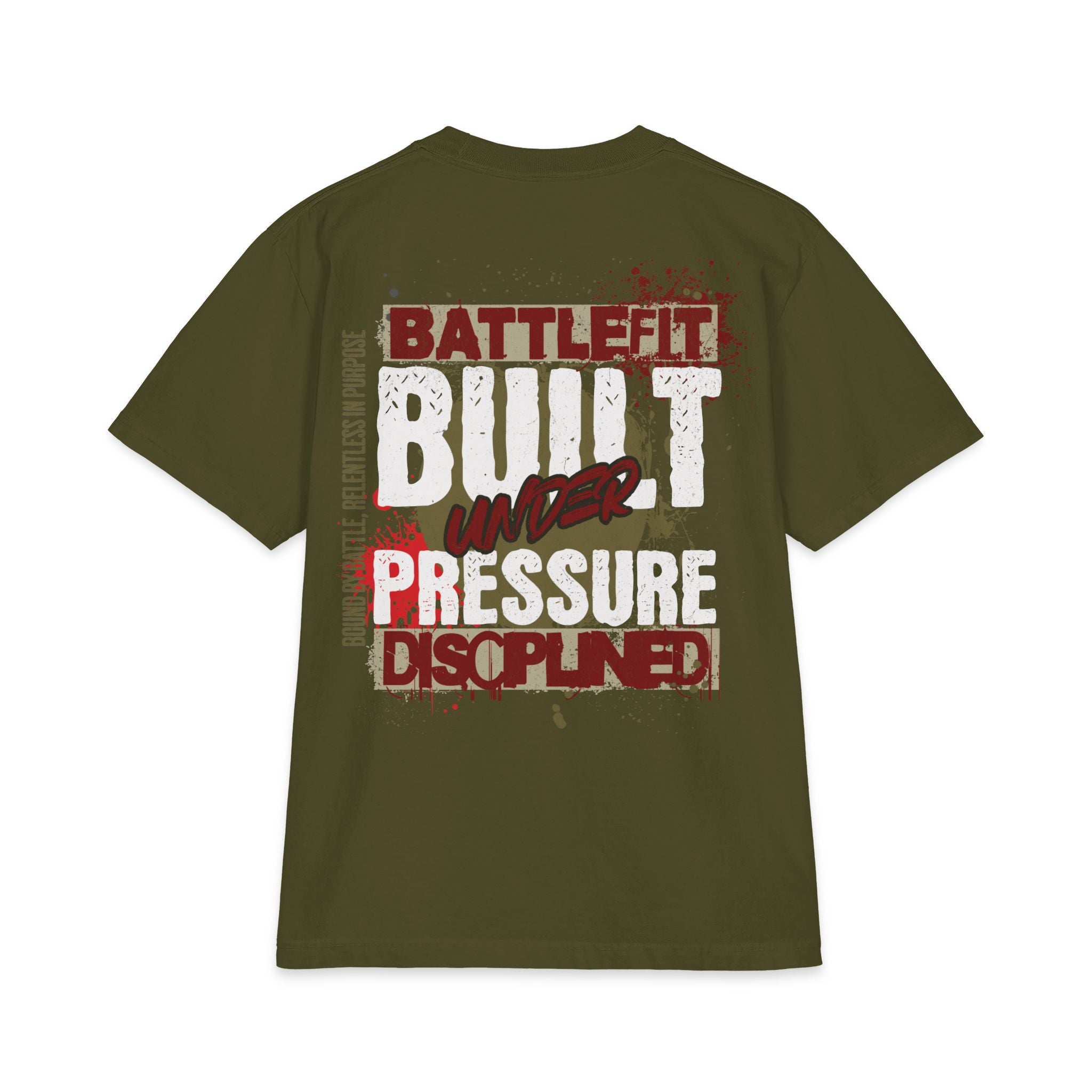 Built Under Pressure Graphic T-Shirt — "Built Under Pressure" Military-Inspired Discipline Tee