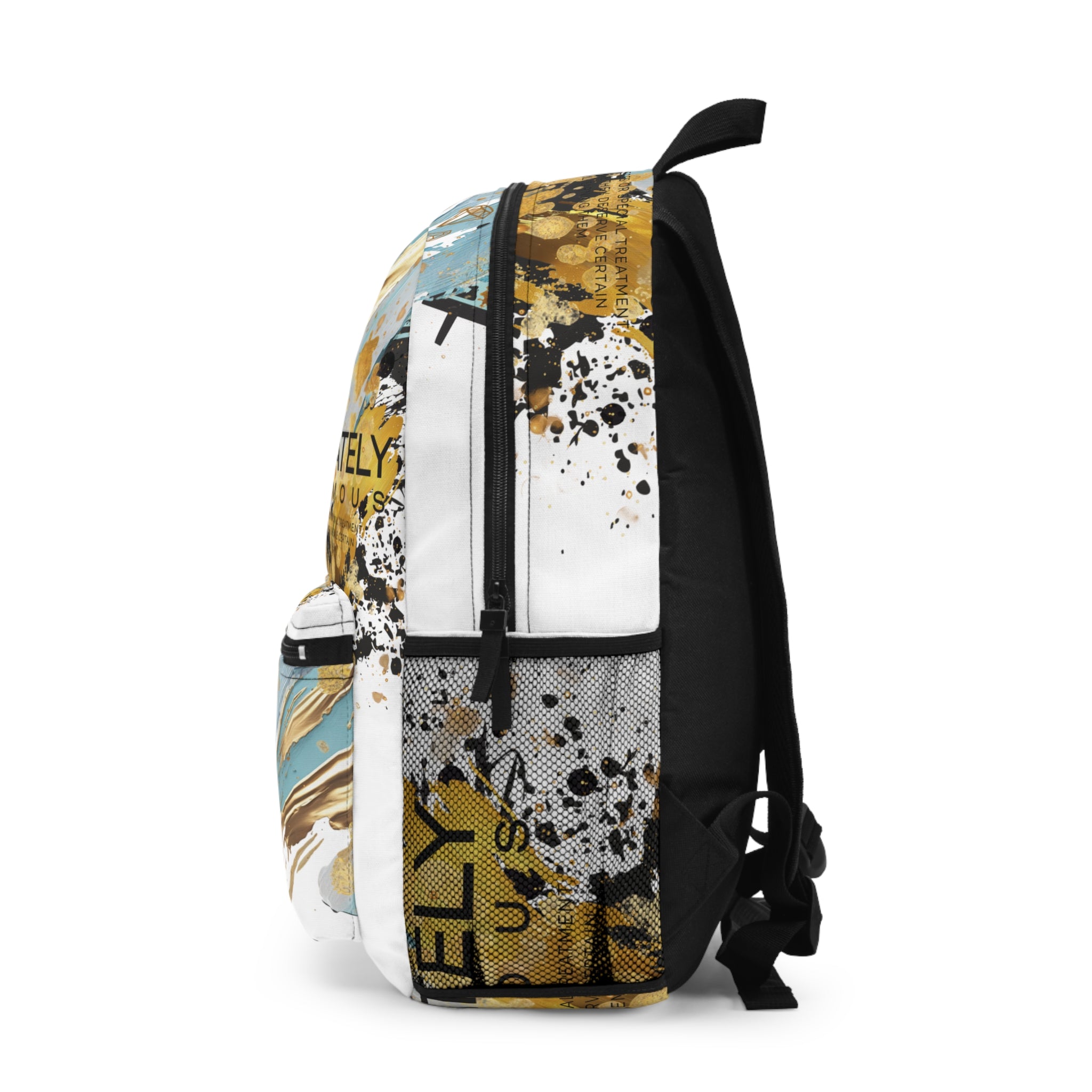 Entitled – Because I Earned It Backpack (White)