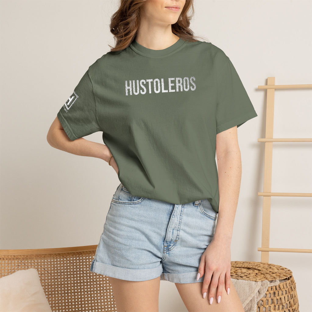 Hustleros Vintage Embroidery Tee